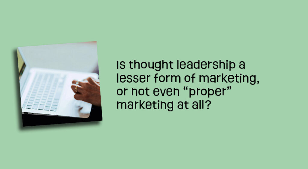 Thought leadership marketing