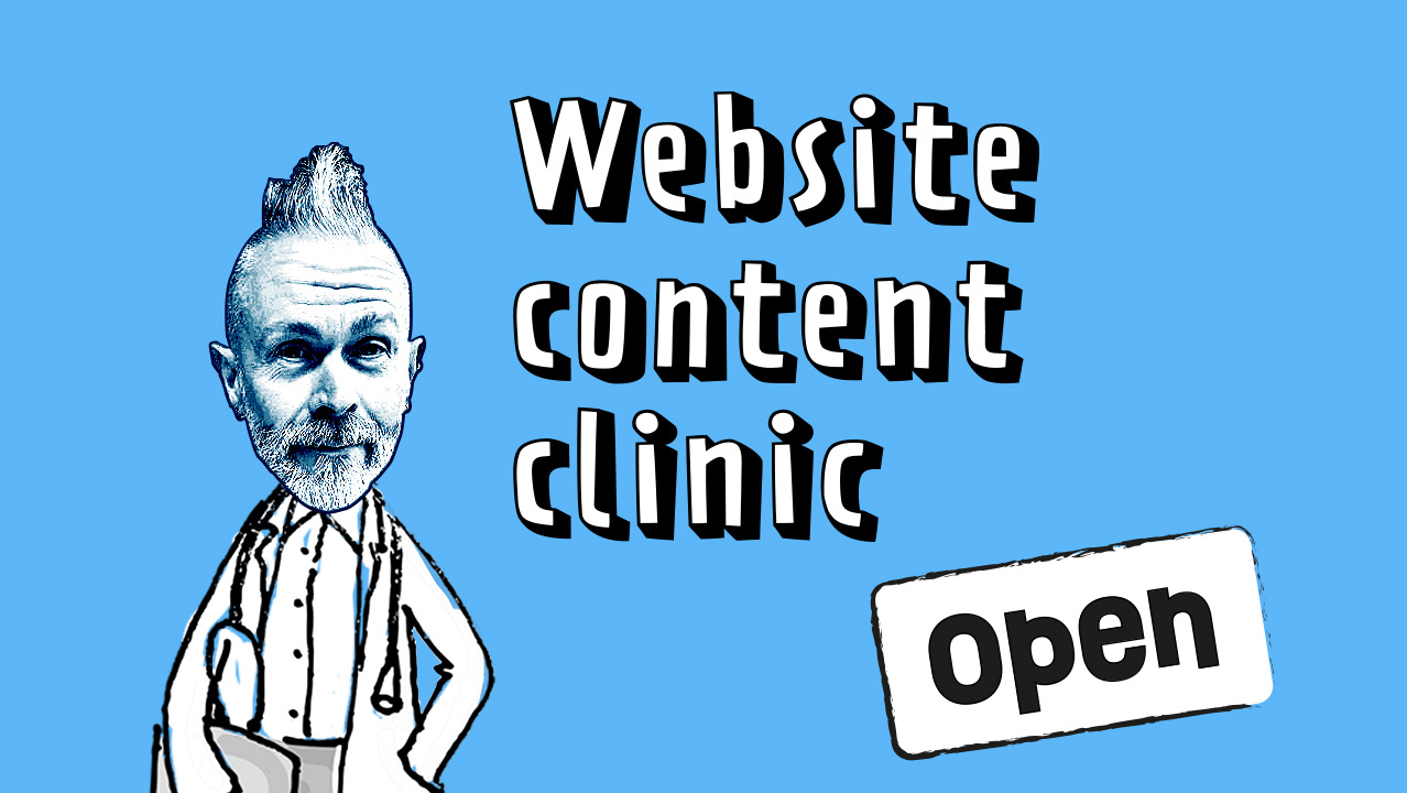website content clinic open